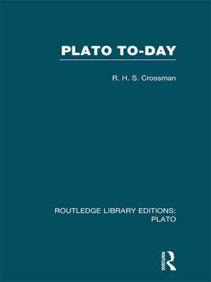 cover image of Plato Today (RLE